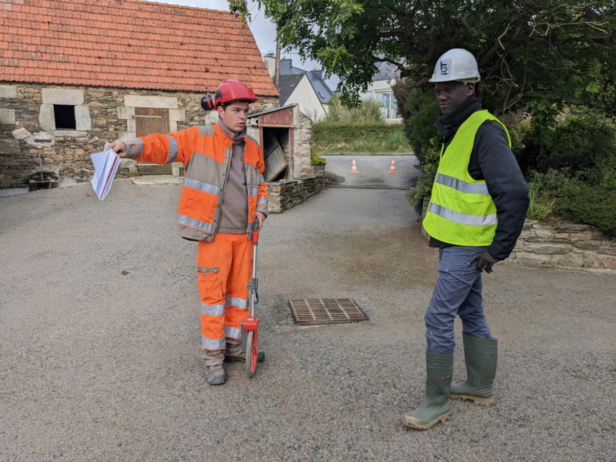 Corentin Marzin et Malick Diakhaté, Chef du département Génie Civil - Construction Durable