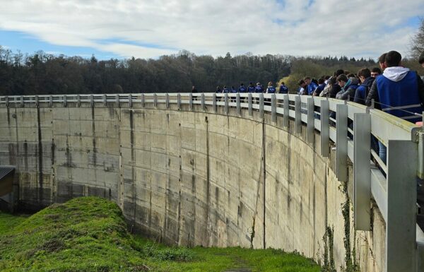 Nos étudiants ont profité d'une visite exceptionnelle du barrage de l'Arguenon