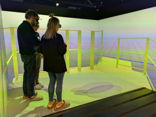 Navigation dans la salle de réalité virtuelle