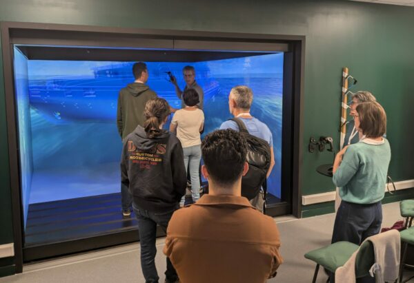Les participants ont découvert quelques outils virtuels de l'IUT de Brest-Morlaix comme notre salle de réalité virtuelle